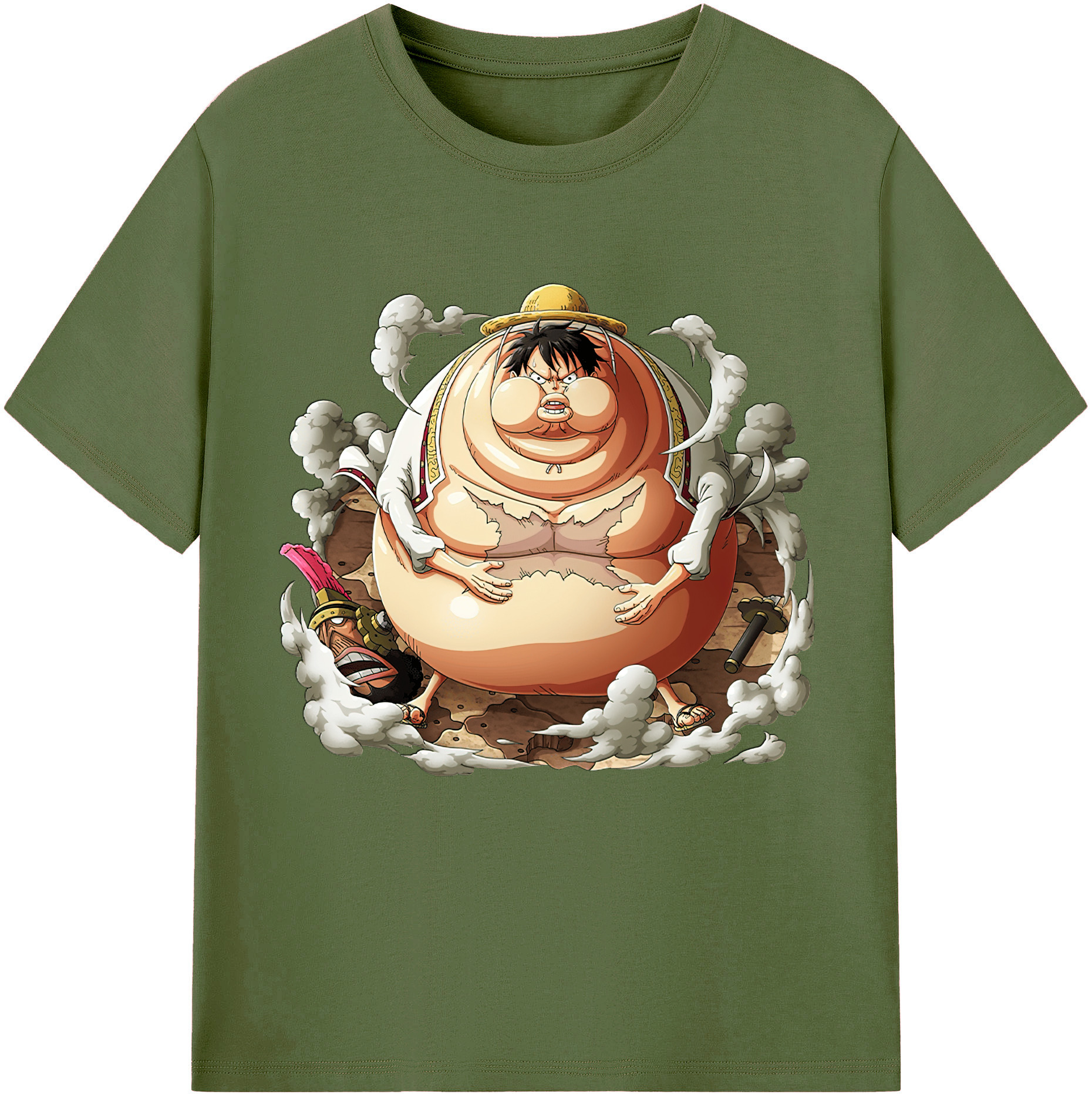 ワンピース モンキー・D・ルフィ ONE PIECE Monkey D. Luffy 綿100％半袖Tシャツ（フロントプリント）